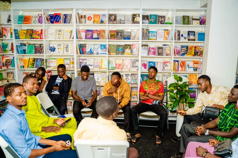 Young men in discussion at a Real Men gathering